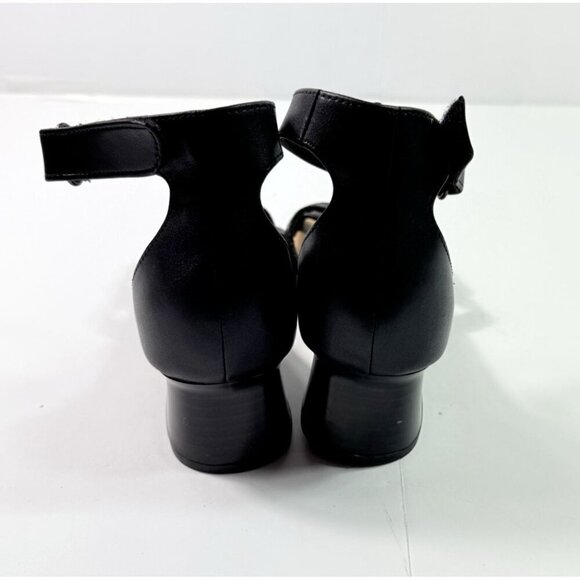 Clarks Collection Ankle Strap Sandals Ladies 9.5 Black/Tan - Picture 3 of 5